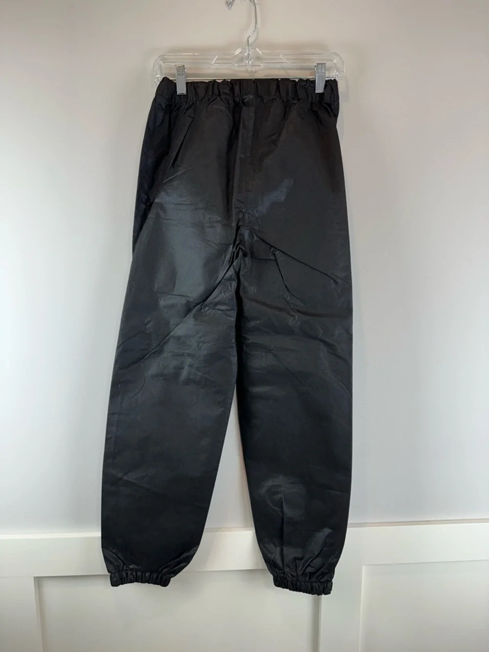 Frogg Toggs Youth Black Camping Hiking Scouts Polly Wogg Rain Suit Pants Large